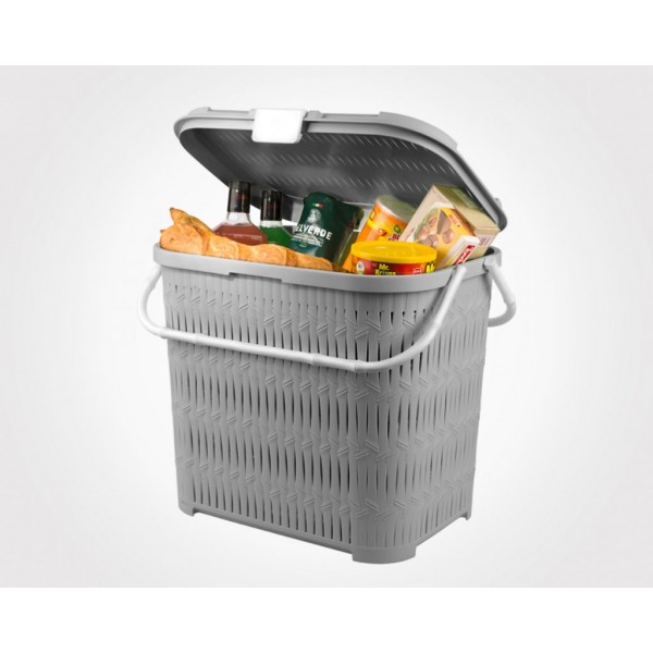 Limon Bamboo Design Picnic Basket-H
